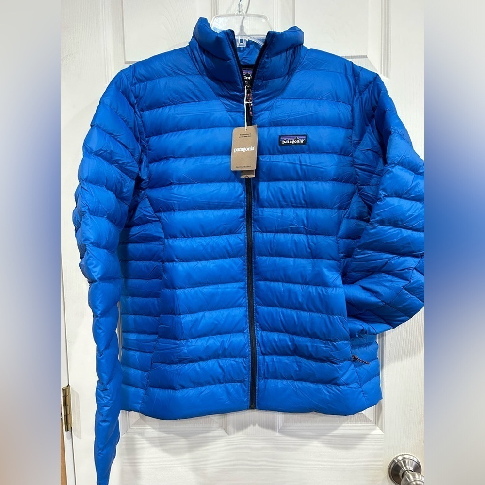Patagonia Men's XXL Down Sweater Endless Blue Puffer Jacket NWT Puffy